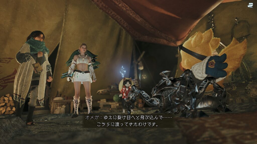 裂け目に飛び込んだ