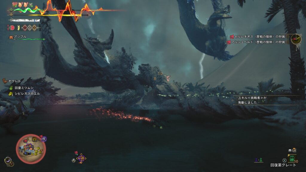 ☆9セルレギオスのダメージ痛い