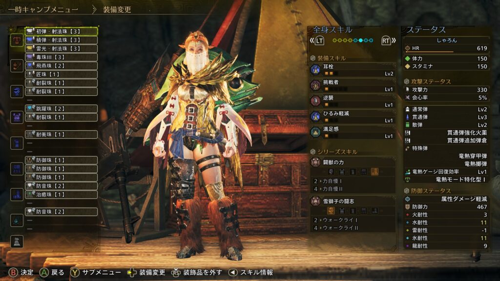 防御特盛の装備2